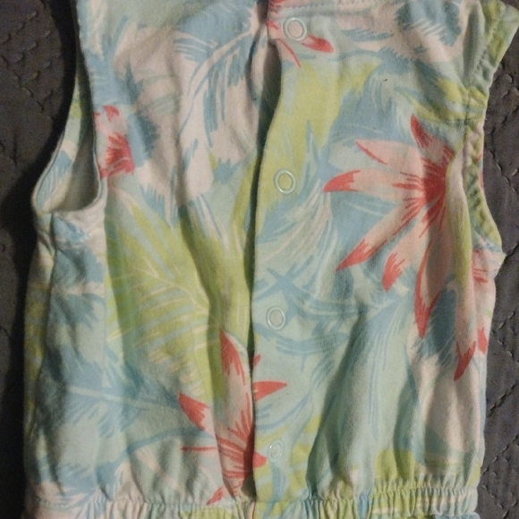 Floral Tie Dye Kids Romper - Picture 7 of 7